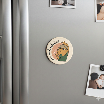 Howla Potta- Badge, Fridge Magnet or Opener - hover view