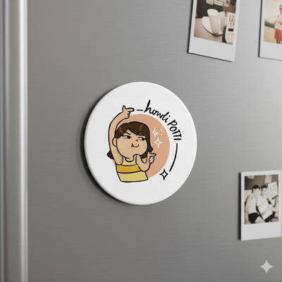 Howli Potti- Badge, Fridge Magnet or Opener - hover view